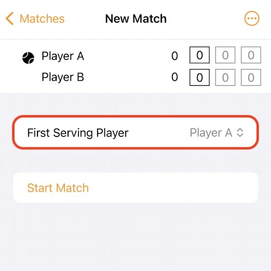 set serving player menu